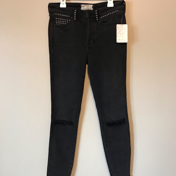 Black Free People Jeans - Picture 3 of 8
